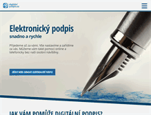 Tablet Screenshot of digitalni-podpis.cz